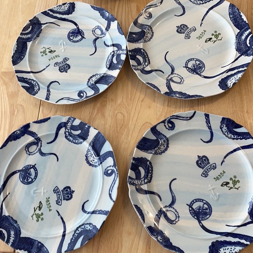 Anthropologie into the deep dinner plates